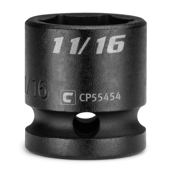 Capri Tools 1/2 in Drive 11/16 in 6-Point SAE Stubby Impact Socket CP55454 - main